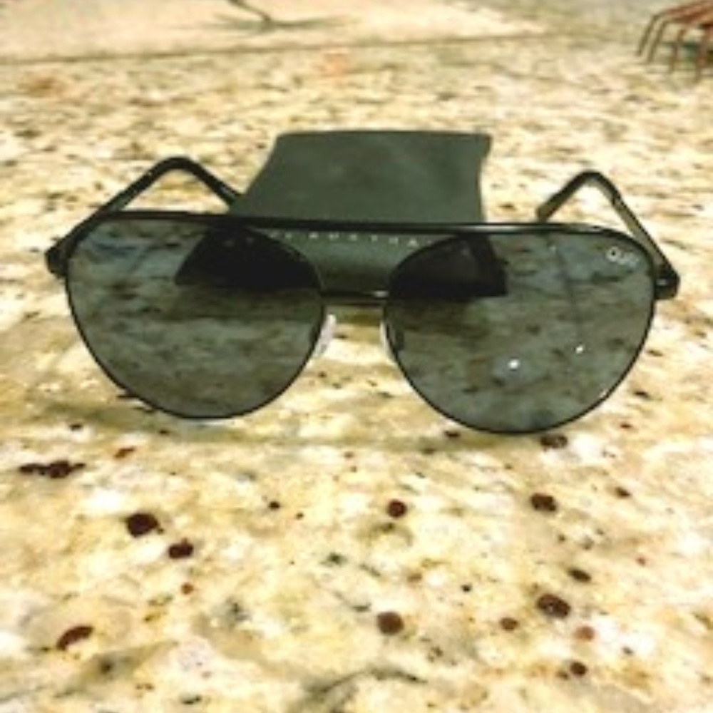 Quay oversized aviator sunglasses